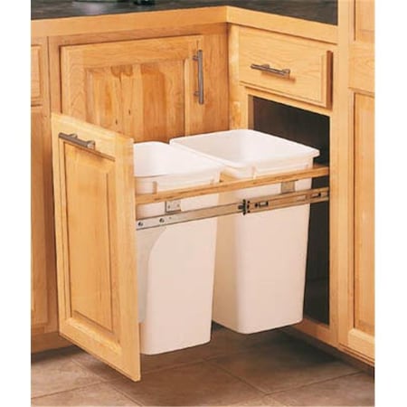 Kv KV FEPDMTM15 2 35 WH 2 bins Gourmet Top Mount Bin FEPDMTM15 2 35 WH